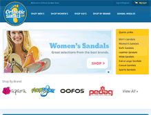 Tablet Screenshot of orthoticsandals.com